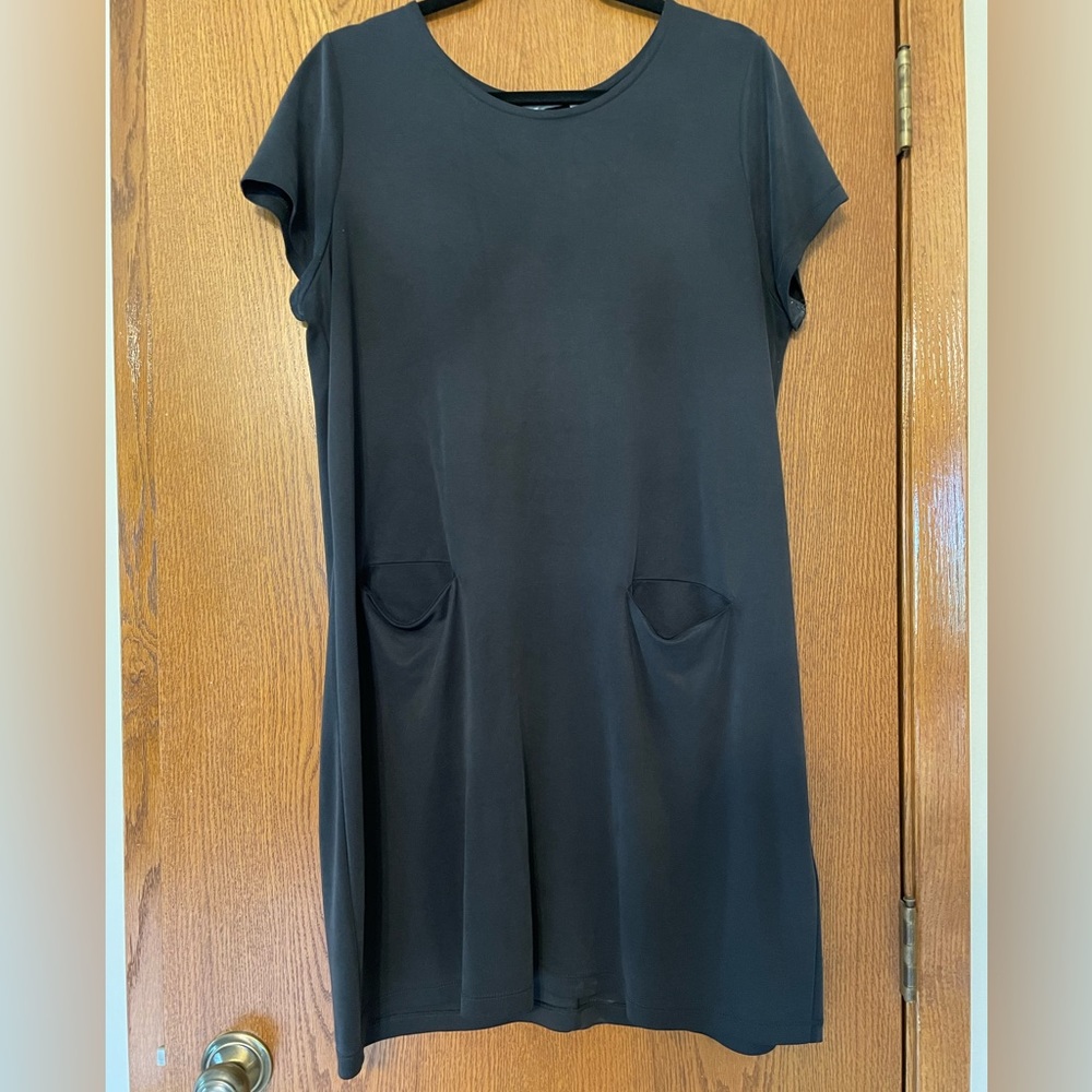 Sigrid Olsen shift dress sz XL grey